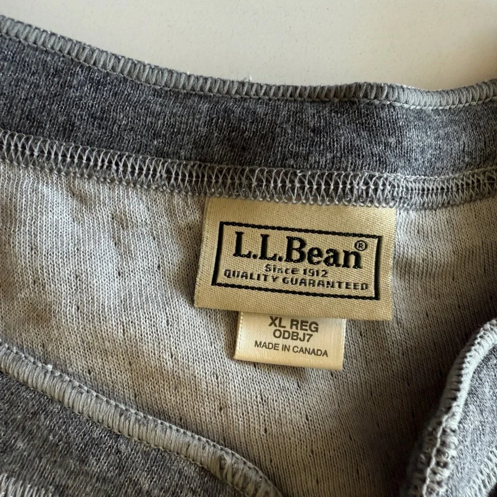 L L Bean EUC Double Layer Wool and Cotton Made in Canada Button Up Union Suit XL